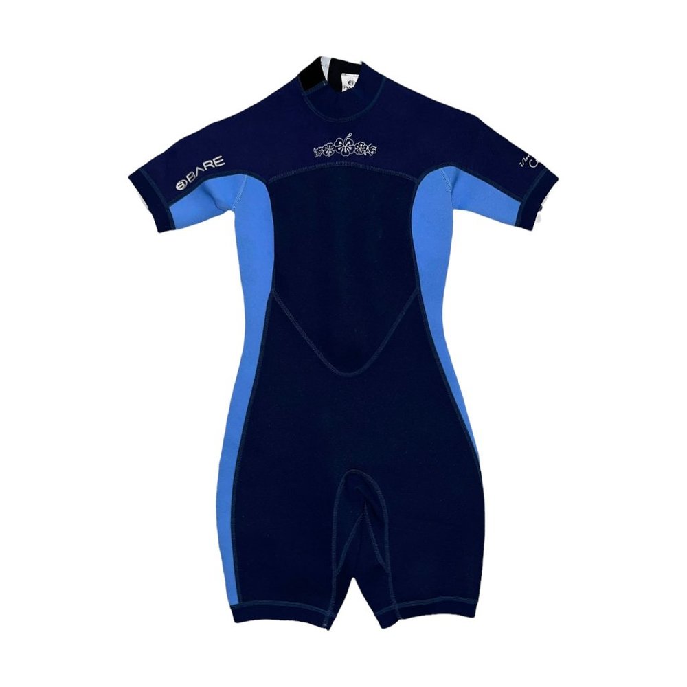 BARE Wetsuit 2 MM Blue Water Skiing Sports Scuba Shorts Women's